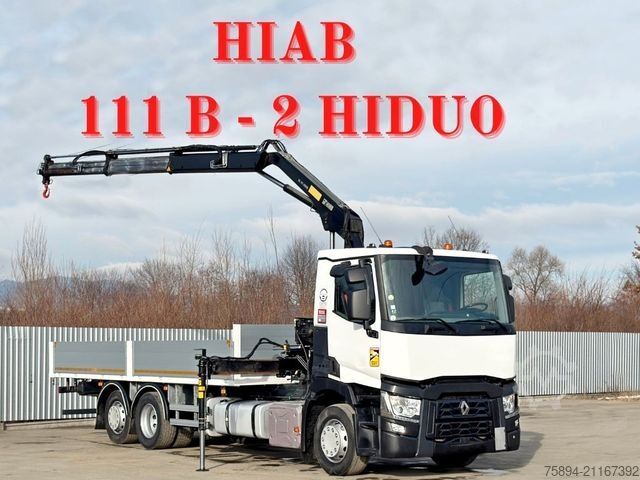 Autolaadkraan RENAULT T 380 * HIAB 111 B - 2 HIDUO + FUNK / 6x2!