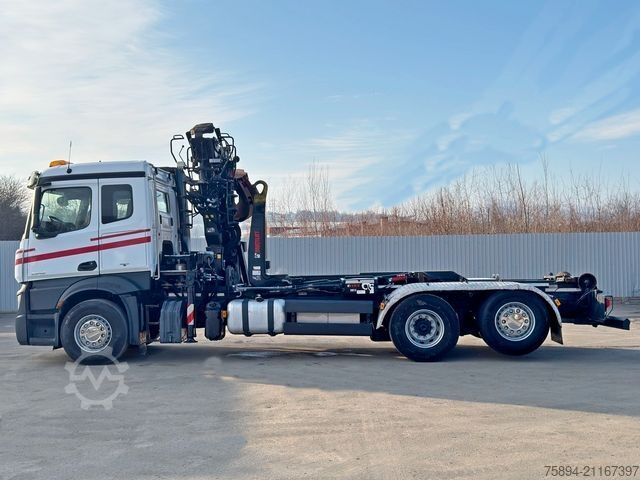 Haakarm vrachtwagen MERCEDES-BENZ ACTROS 2542 * ABROLLKIPPER * LOGLIFT 105 Z * TOP