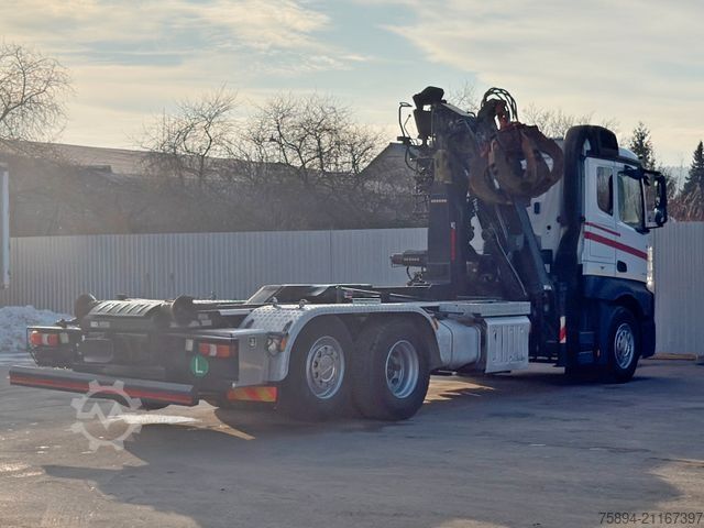 Haakarm vrachtwagen MERCEDES-BENZ ACTROS 2542 * ABROLLKIPPER * LOGLIFT 105 Z * TOP