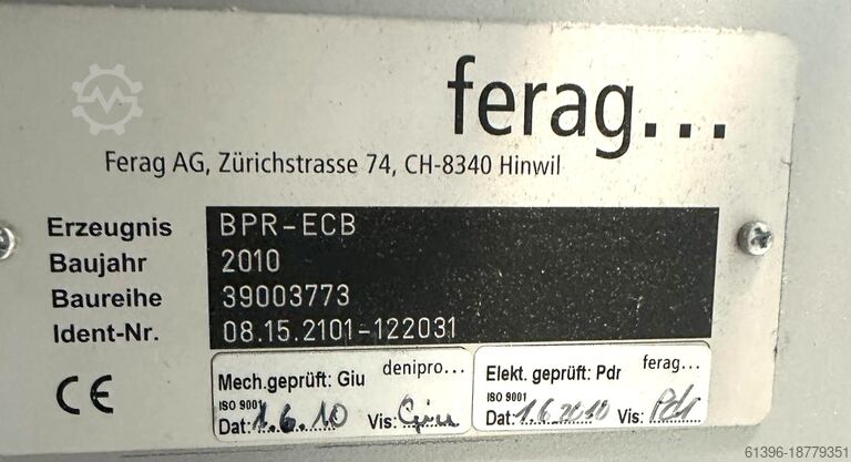 Akumulační pás FERAG BPR-ECB FERAG BPR-ECB