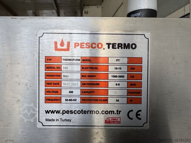 Thermoformen zum Verpacken von Lebensmitteln Pesco Termo Termoform PT-C