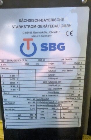 Srednjonaponska trafostanica Betonbau - Siemens - SBG 1250kVA