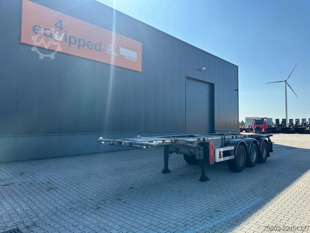 Containervervoer Van Hool 3-ASSIGE OPLEGGER 20FT/30FT ADR CHASSIS / galva...