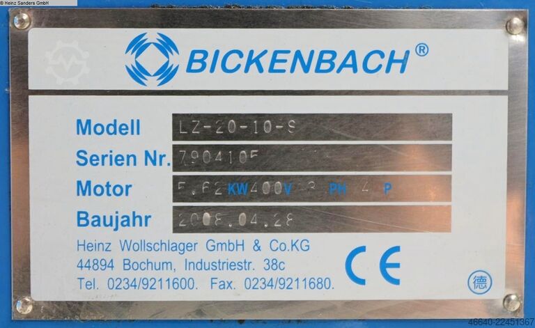 Drejebænk-konventionel-elektronisk BICKENBACH LE-20-10-S