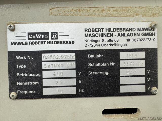 Slibemaskine MAWEG HILDEBRAND Saturn Duo