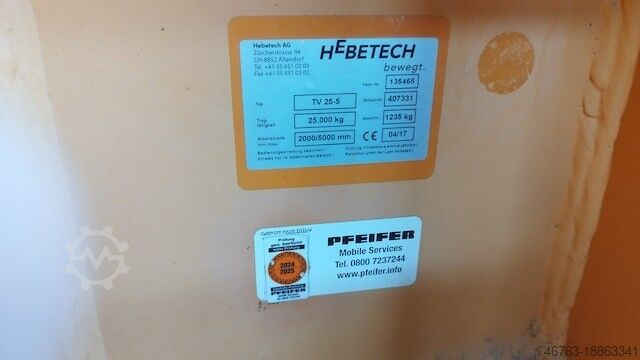 Krantraverse Hebetech TV-25-5