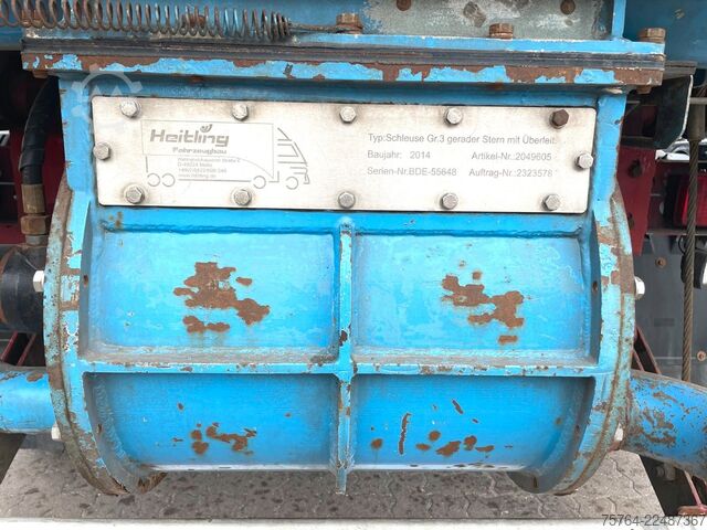 Tiptrailer KEMPF ca. 56m³ Kombikippauflieger /Schleuse/ 3 Kammern