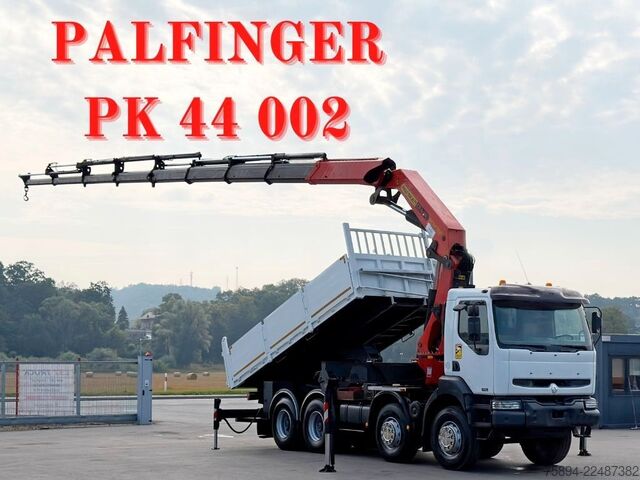 Lastbilmonteret kran RENAULT KERAX 420 DCI *KIPPER 5,35m + PK 44 002/FUNK*8x4