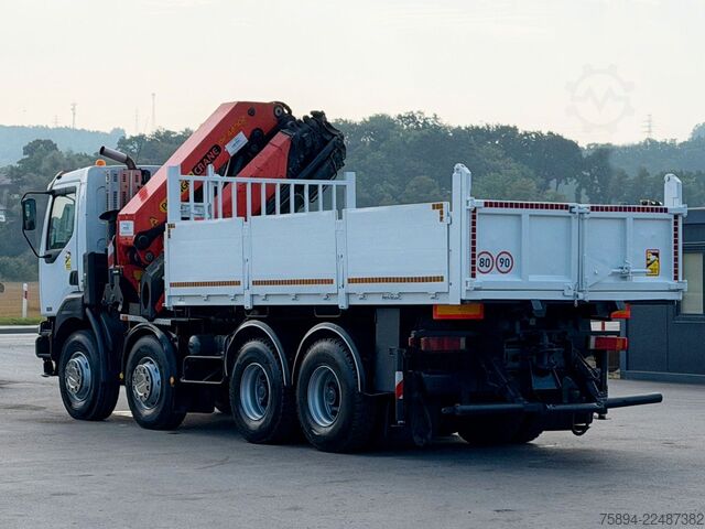 Lastbilmonteret kran RENAULT KERAX 420 DCI *KIPPER 5,35m + PK 44 002/FUNK*8x4