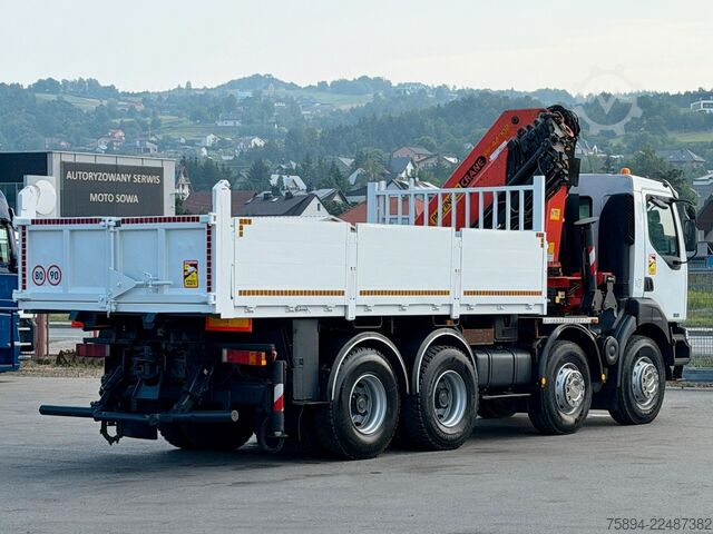 Lastbilmonteret kran RENAULT KERAX 420 DCI *KIPPER 5,35m + PK 44 002/FUNK*8x4