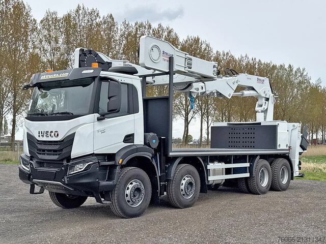 Transportband aanhangwagen Iveco T-Way AD410T43H AT Tire Handler Crane Truck