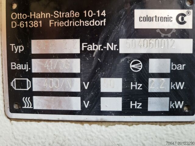 Stanice dmychadla s vakuovou pumpou 2,2 kW COLORTRONIC GFE 2,2