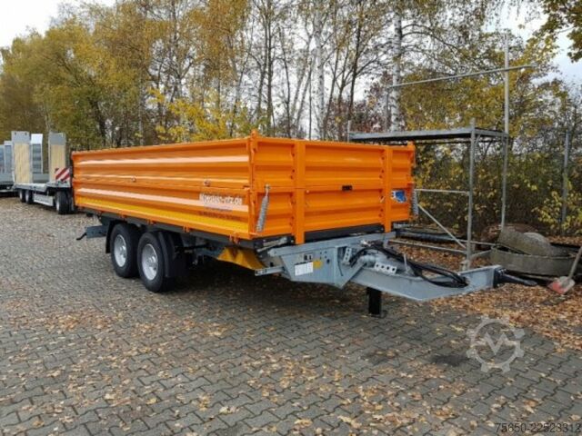 Remolque volquete Möslein TTD13- BA Orange  13 t Tandem Kipper Tiefladermit Bordwand- Aufsatz-- Neufahrzeug --