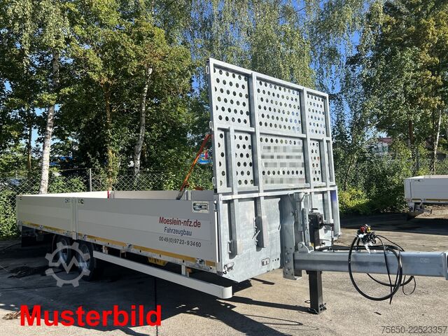 Åben trailer Möslein THT 14,4 G 6,2 L  14,4 t Tandem- Pritschenanhänger- Tieflader