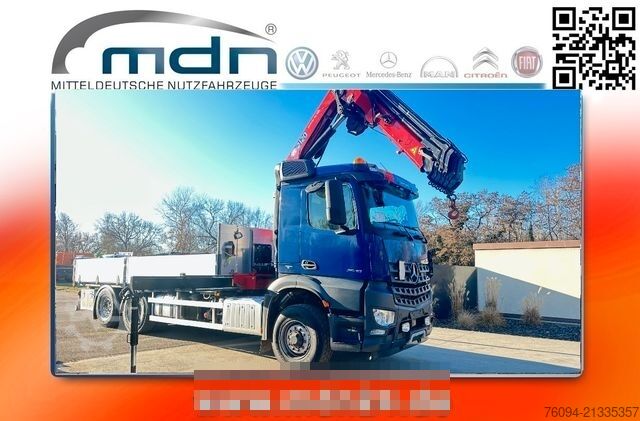 Teherautóra szerelt daru MERCEDES-BENZ Arocs 2548 6x4 ALLRAD KRAN 21m SEILWINDE