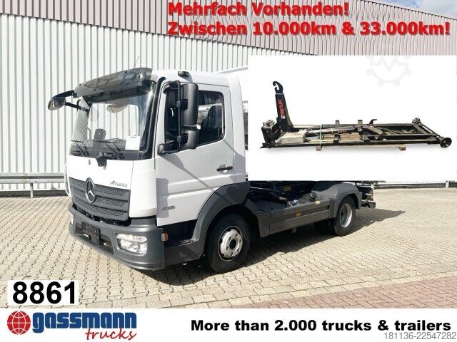 Telehoist load lugger van Mercedes-Benz Atego 818/23 K 4x2, 2x AHK