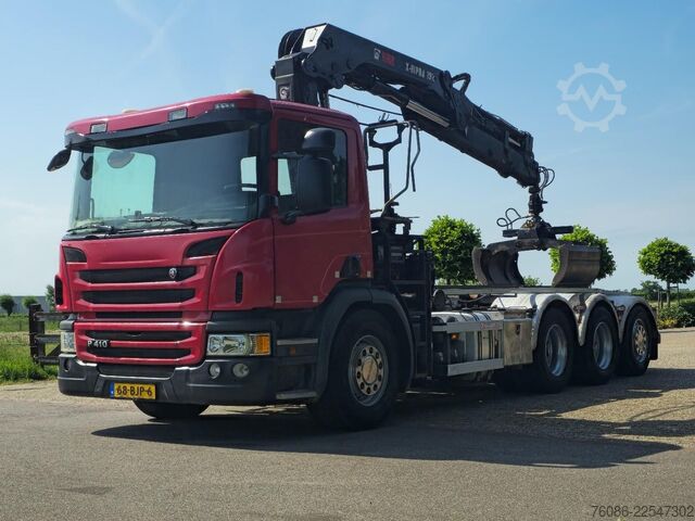 Kábeles rendszer Scania P410 KRAAN/CONTAINER!! ZERO EMISSIES 2030!!TOP
