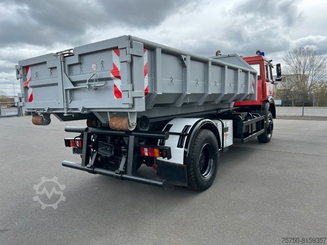 Roll-off tipper truck IVECO Magirus Turbo 160-30 AH - Oldtimer- V 8 - Motor
