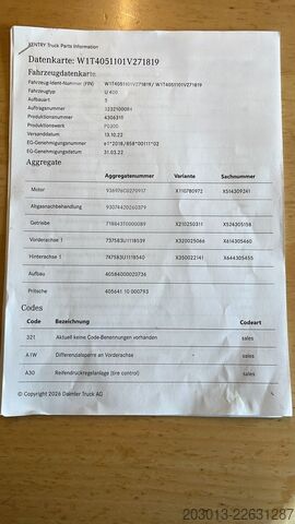 Billenő teherautó UNIMOG U435 Kipper mit Reifendruckregelanlage