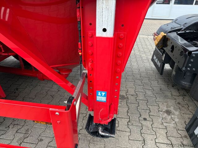 Silosläpvagn FELDBINDER FFB Silo Auflieger TEUT 26.3 - 26 m³ Asche Gülle