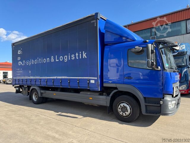 Flaklastbil med kapell MERCEDES-BENZ ATEGO 1530 * SCHLAFKABINE * LBW 2 T *KLIMA *