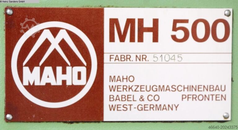 Fraiseuse - Universelle MAHO MH 500