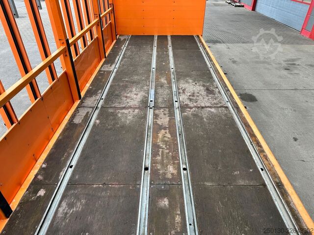 Lastbil med flak DAF LF 55.280 4x2 BL Pritsche mit FASSI LK & Glastr.