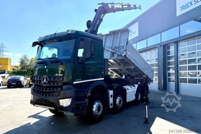 Kiepwagen MERCEDES-BENZ Arocs 3243 8x4 Hiab 166-4