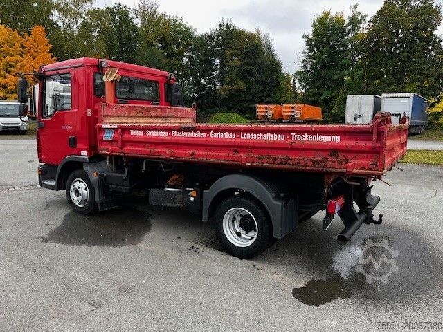Dreiseitenkipper MAN TGL 8.180 Mit Meiller Dreiseitenkipper