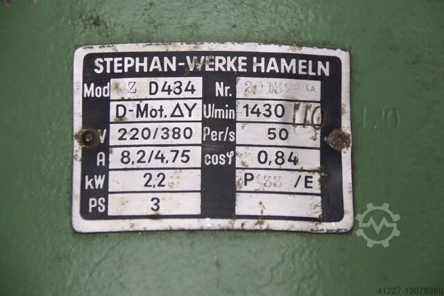 Motoréducteur 2,2 kW 110 tr/min Stephan Werke ZD434
