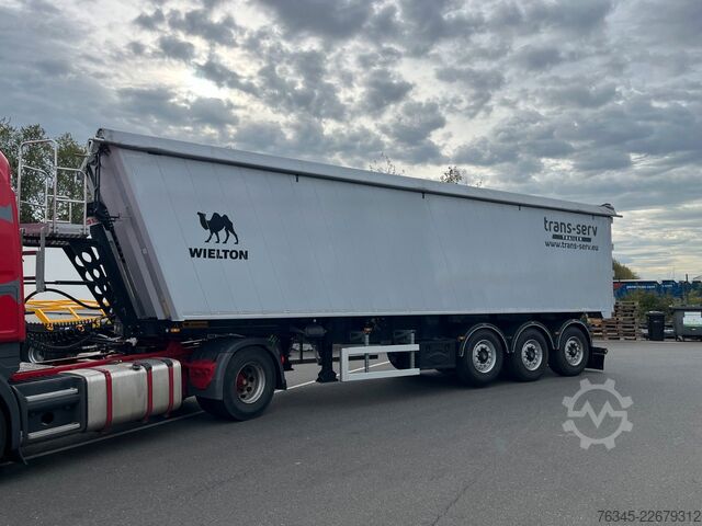 Tippsemitrailer WIELTON 55m3 Alu-Kastenmulde Kombitür Weight Master