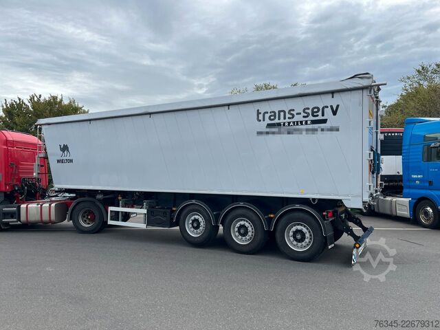 Tippsemitrailer WIELTON 55m3 Alu-Kastenmulde Kombitür Weight Master