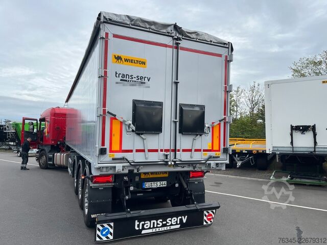 Tippsemitrailer WIELTON 55m3 Alu-Kastenmulde Kombitür Weight Master