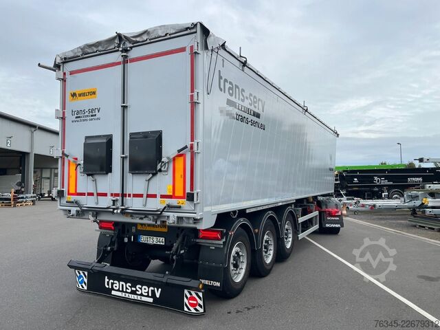 Tippsemitrailer WIELTON 55m3 Alu-Kastenmulde Kombitür Weight Master