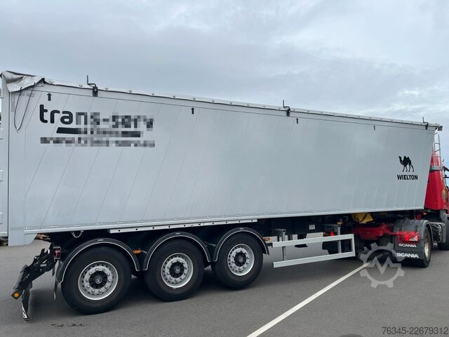 Tippsemitrailer WIELTON 55m3 Alu-Kastenmulde Kombitür Weight Master