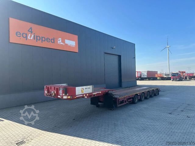 Cargador bajo Broshuis 5ABSD-68/2, FIVE AXLE HYDRAULIC STEERED / 2x  E...