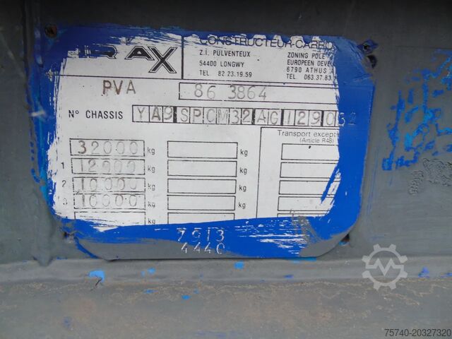 Transporte de contenedores TR'AX 2 AXLE + 20FT