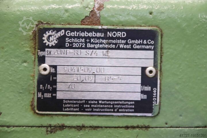Tandwielmotor 0,76 kW 70 tpm Nord 20NF-80 S/4 WE 80 S/4 WE
