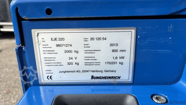 Caminhão de bomba de paletes manual Jungheinrich EJE 220