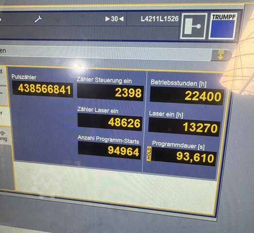 Macchina da taglio laser TRUMPF TruLaser 2030 Fiber