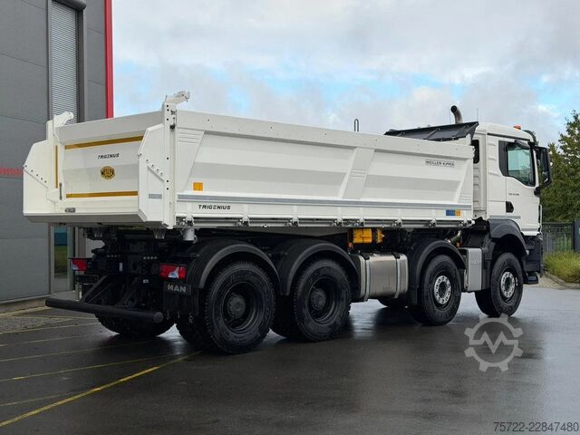 3-smerni kiper MAN TGS 41.480 8x4 BB mit Meiller 3-Seitenkipper