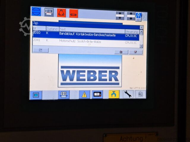 Plåtkantavgradningsmaskin Weber NLC-1P(6)1-1350