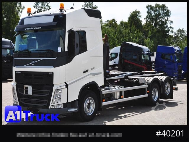 Kampós konténerszállító teherautó VOLVO FH 460 , VDL S21-6200 Lenkachse