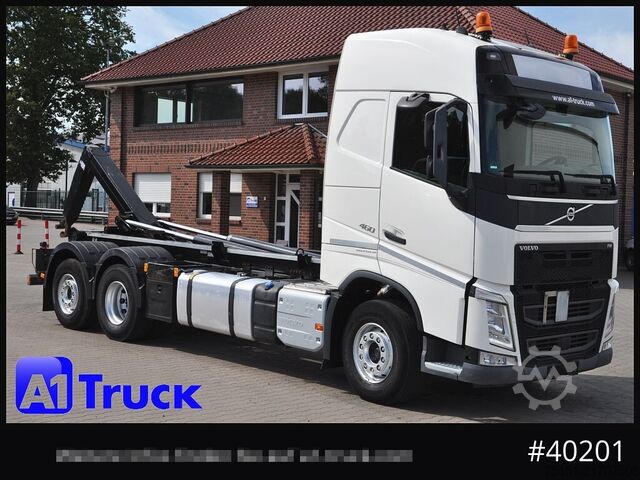 Kampós konténerszállító teherautó VOLVO FH 460 , VDL S21-6200 Lenkachse