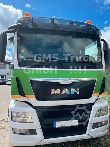 Ladbil med lad MAN TGS 26.480 / 19m Kran Palfinger PK 18502 FUNK