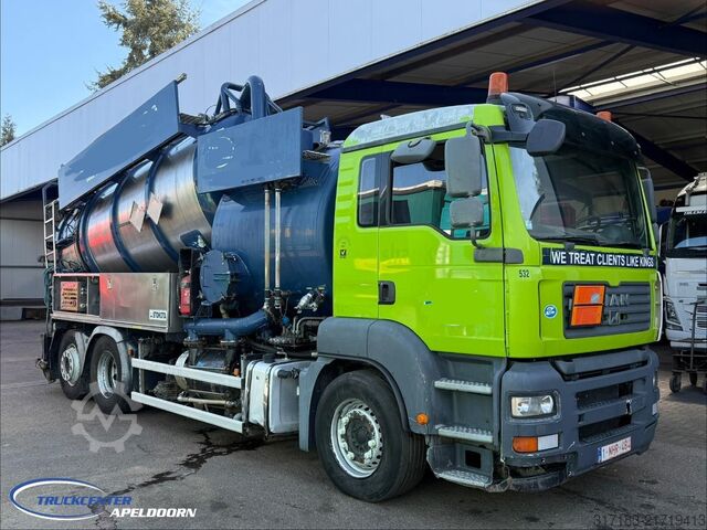 Saugfahrzeug MAN TGS 26.320 Stokota RVS tank, Handgeschakeld