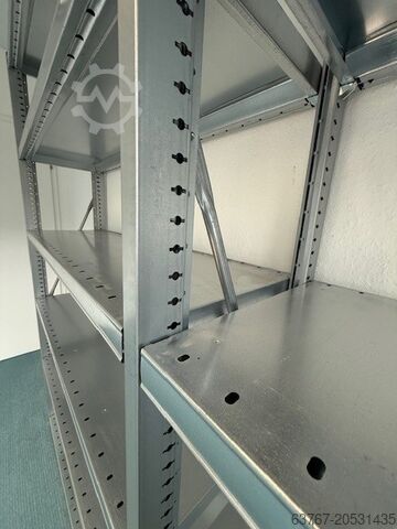 ραφιέρα με ειδικά ράφια | συναρμολογούμενη ραφιέρα Nedcon - Shelf N Höhe: 2.200 mm | Tiefe: 400 mm | 5 Böden