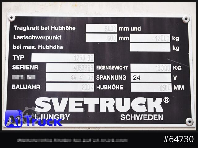 Voorlader vorkheftruck SVETRUCK Kalmar Svetruck 1260-30 Zinkenverstellung