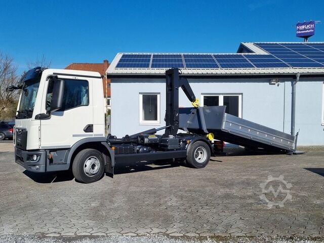 Telehoist lastväxlarbil man TGL 8.220 BL City Abollkipper 6t Powermatic AHK2