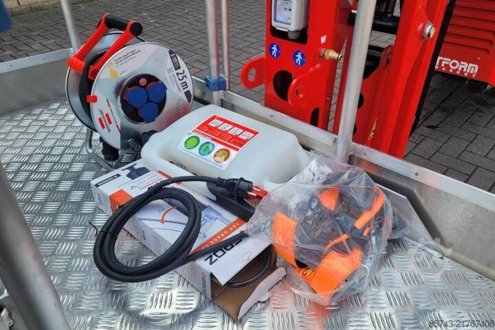 Scharnierende telescopische hoogwerker Platform Basket Spider 27.14 CE Declaration, Valid inspection, *Gu